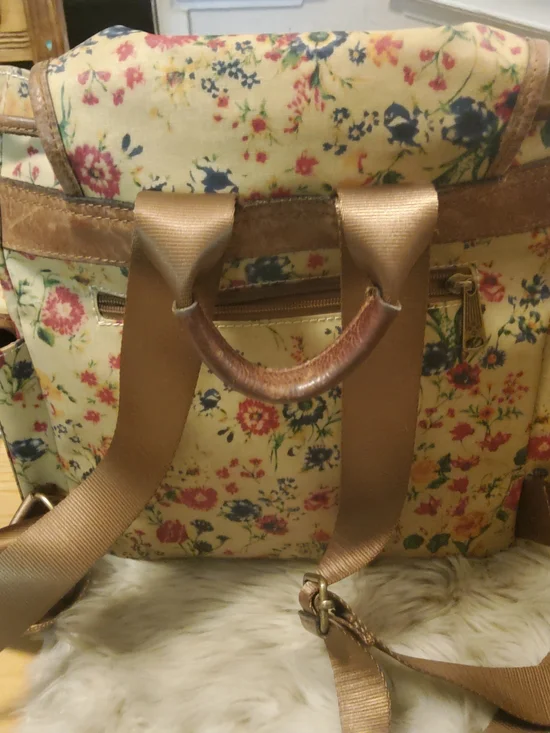 Patricia Nash Floral Canvas Backpack VGUC~EUC - Picture 12 of 15